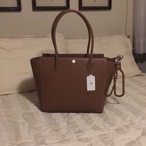 Little Unicorn Brookside Tote Diaper Bag Brown